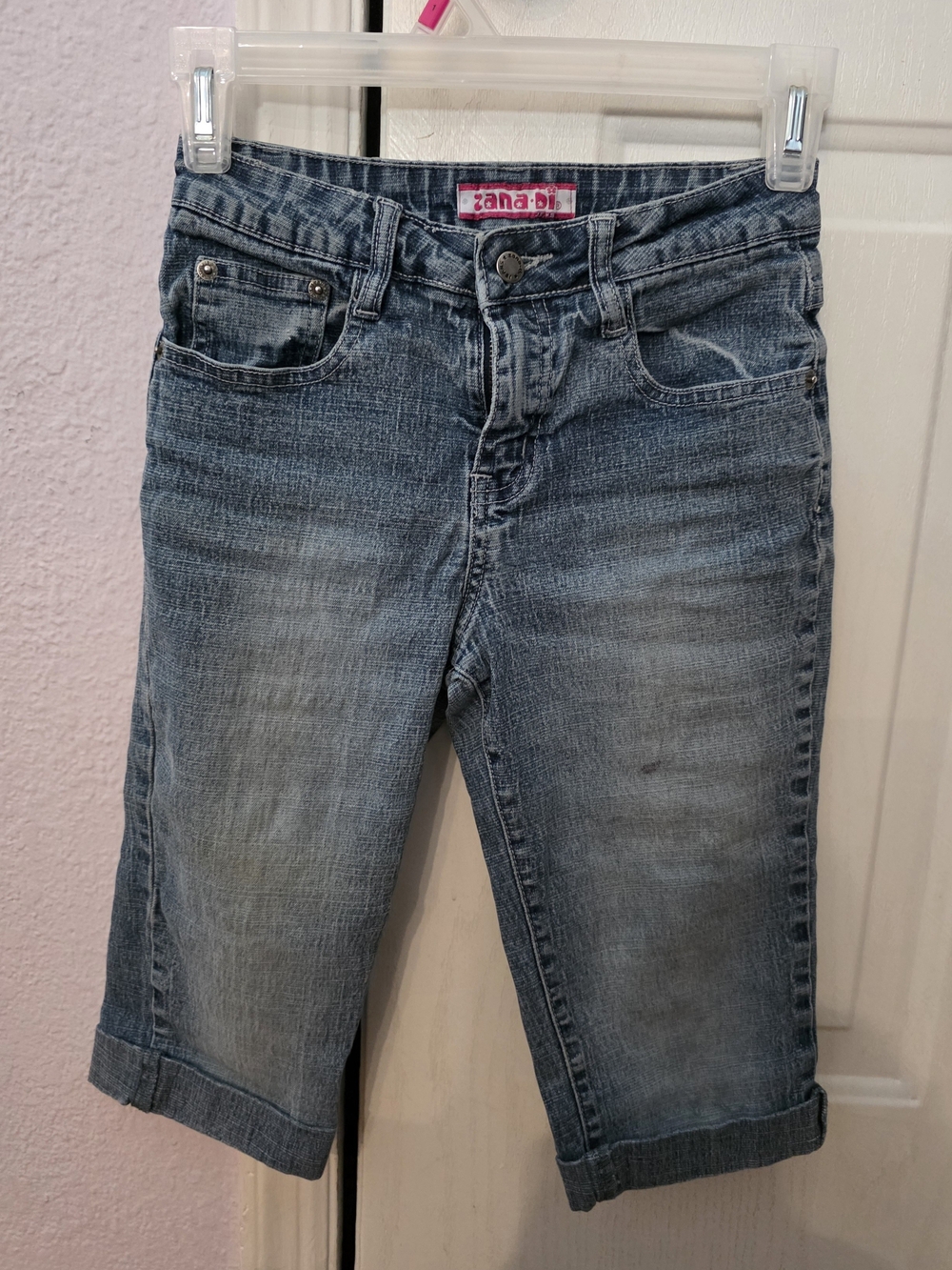 Zana Di Size 0-1  Light Blue Cropped Denim Capris